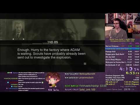 SGDQ 2021 Submission MGS3 EuroExtreme NG+ Speedrun