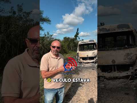 VEÍCULO INCENDIADO Á MARGEM DA BA-504 - TRECHO DE IRARÁ #blogdetavares