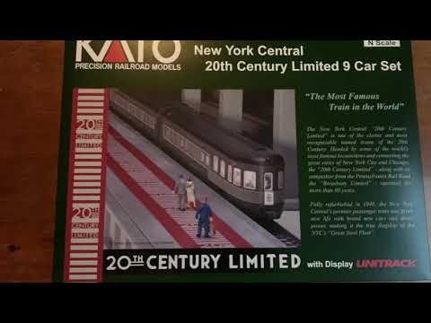 Kato N Scale 20th Century Limited Unboxing and Light Kit Install