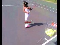 Makayla Practicing Serve Age 5