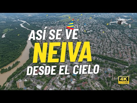 Conoce Neiva desde el aire, un homenaje a la capital del Huila en su aniversario, vuelo en drone, 4k