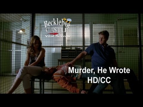 Castle 5x04 "Murder, He Wrote" Beckett & Castle Got  Arrested (HD/CC)