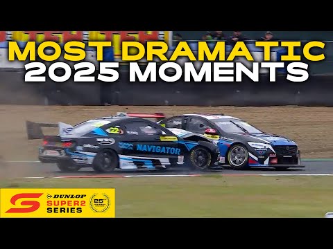 Most Dramatic Super2 Moments Of 2025 | Dunlop Super2 Series