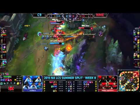 C9 vs NME Chaos at 6 Minute Mark (NA LCS Summer - Week 8 Day 1)