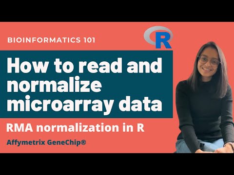 How to read and normalize microarray data in R - RMA normalization | Bioinformatics 101