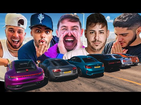 YOUTUBERS' CAR - RENATO GARCIA VS LEO DA HORNET VS THIAGO REIS VS RENAN FIORINI VS CAIO ARAUJO