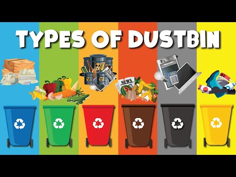 Types of Dustbin | Recycling Plastic, Glass, Paper | How to Use Dustbin | Waste Management #learning