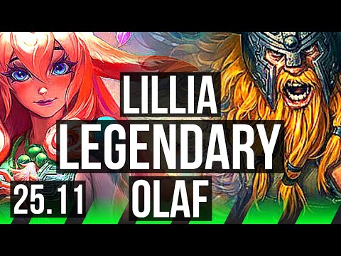 LILLIA vs OLAF (JGL) | 900+ games, Legendary | EUW Grandmaster | 25.11