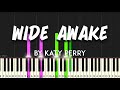 Wide Awake by Katy Perry synthesia piano tutorial + sheet music & lyrics