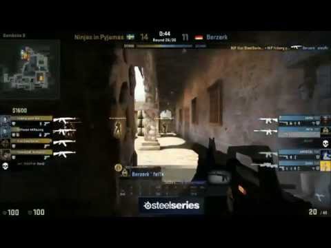 CS:GO - Berzerk fel1x vs NiP "4k m4a1 spray"