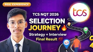 🔥How He Cracked TCS NQT 2026 😍 Full Journey + Interview Experience