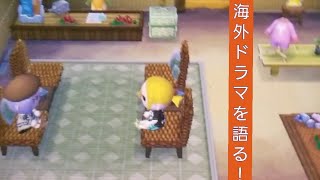【とび森】島で会った人と海外ドラマについて話す