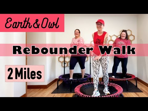 2 Mile | 4000 Step Rebounder Walk Workout | 35 Minute Tempo Challenge for Beginners & Seniors thumbnail