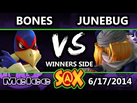 S@X Weekly - Bones (Falco) Vs. Junebug (Sheik) SSBM Singles Bracket - Smash Melee