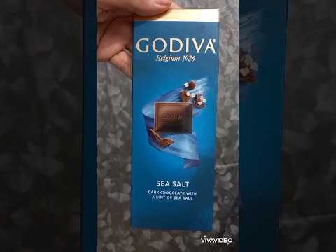 GODIVA Dark Chocolate with Sea Salt. #shorts #unboxing