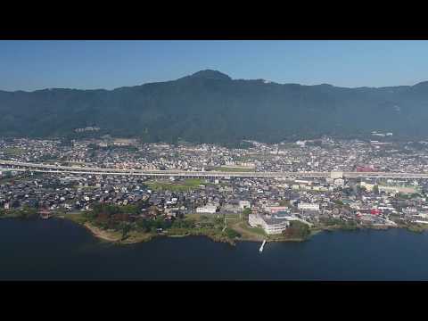 【空撮】明智光秀ゆかりの地～びわ湖から坂本城址公園・比叡山へ～