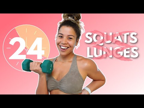 24 MIN STRENGTH & CORE DUMBBELL HIIT WORKOUT [KNEE FRIENDLY]