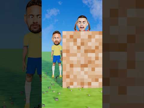 Help Ronaldo Gain Power and Smash The Money Bricks! 💵💪🏻 #football #animation #shorts