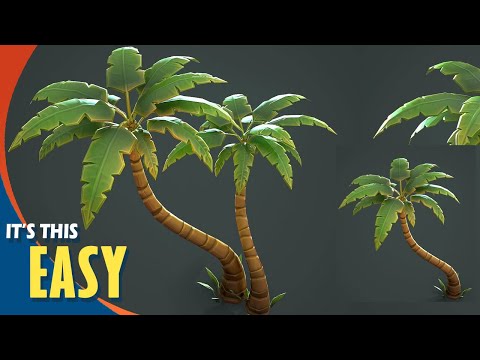 Making a Stylized Palm Tree with Maya, Zbrush, and Substance Painter