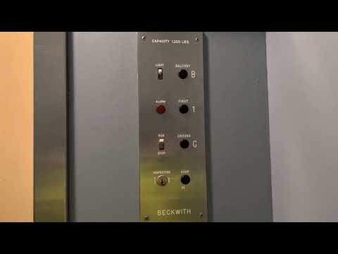 Vintage Beckwith Elevator GAL black button Belmont public library Belmont Massachusetts