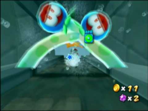 Super Mario Galaxy 2 - Slimy Spring Galaxy - The Deep Shell Well & Comet Medal | WikiGameGuides