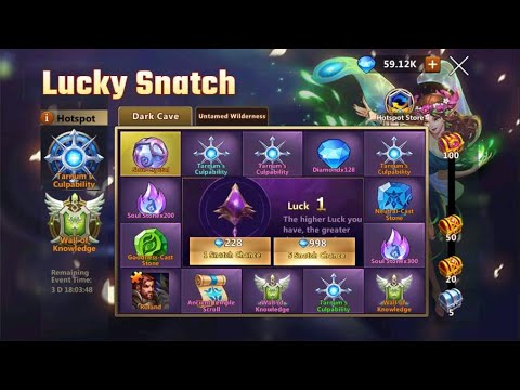 Era of Chaos Lucky Snatch and Paper Rock Scissor event!
