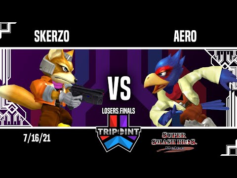 Tripoint Smash 105 - Losers Finals - Skerzo(Fox) Vs. Aero(Falco)