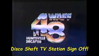 WAFF-TV Disco Sign Off - Before the Station Burned