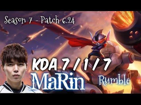 MaRin RUMBLE vs FIORA Top - Patch 6.24 KR Ranked