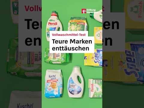 Vollwaschmittel-Test 2025: Teure Marken enttäuschen (Stiftung Warentest)
