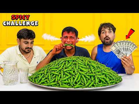 World’s Spiciest...Green Chilli Eating Challenge 🌶️🔥 - सबका धुआँ निकल गया 🤣 | With Team