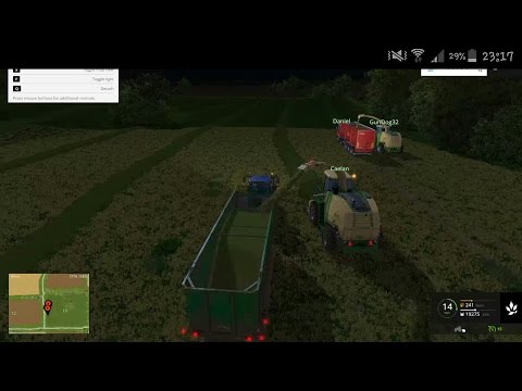 Farming simulator 2015 multiplayer Daggerwin server,Ep9,lot of grass silage work 5,Chellingston map