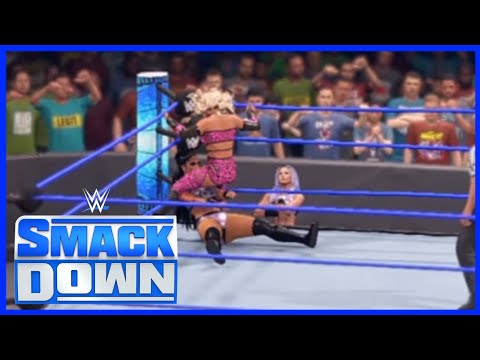 WWE 2K22|SMACKDOWN CARMELLA (W/ZELINA VEGA) VS INDI HARTWELL (W/CANDICE LERAE)