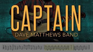 Captain - Dave Matthews Band |HD Guitar Tutorial With Tabs