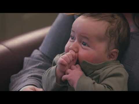 Part of a video titled How to trim a baby's fingernails - YouTube