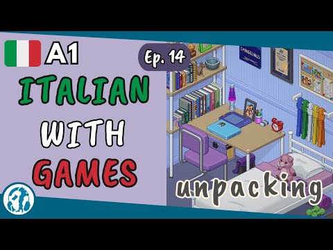 🎮 Ep. 14 | Unpacking (Italian A0-A1)