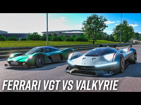 Thumbnail for Ferrari Vision Gran Turismo vs Aston Martin Valkyrie | Gran Turismo 7 by Vision Gran Turismo