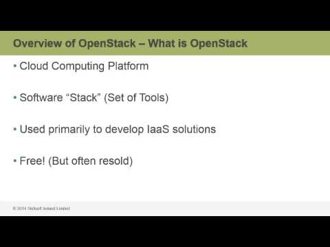 OpenStack Fundamentals Overview of OpenStack