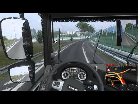 Euro Truck Simulator 2 ASMR viaggio (Napoli -Genova) #italy #ASMR #EuroTruckSimulator2 #Pioggia