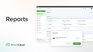 TenantCloud Reports