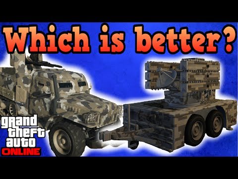 Half-track vs Anti-aircraft trailer - GTA Online