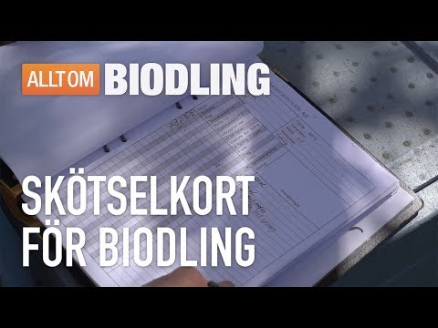 Skötselkort för biodling