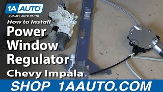 How to Replace Window Regulator 06-13 Chevy Impala
