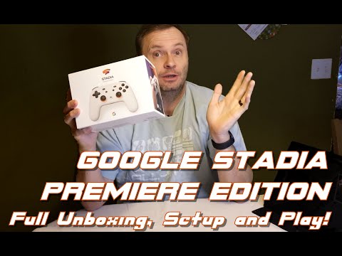 Google Stadia Premiere Edition - Unbox, Setup and Playing Games!