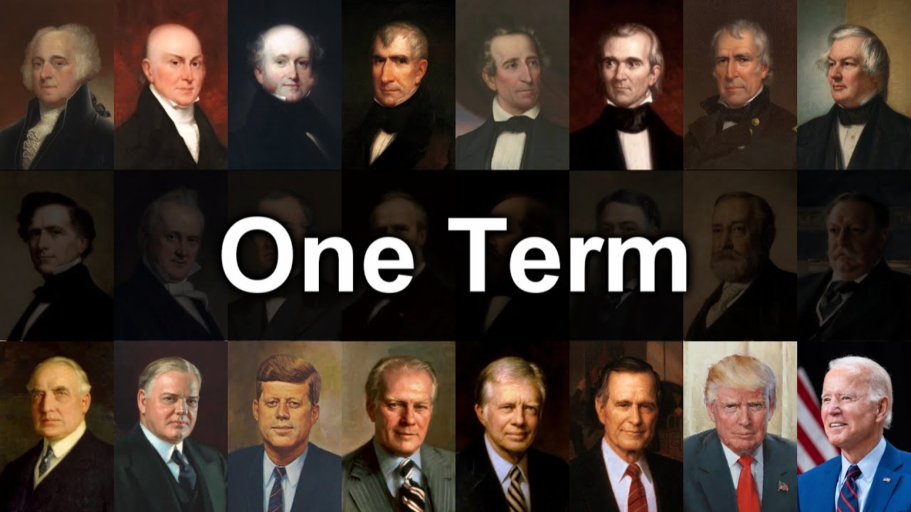 Who were the only presidents to serve one term? Tipseri