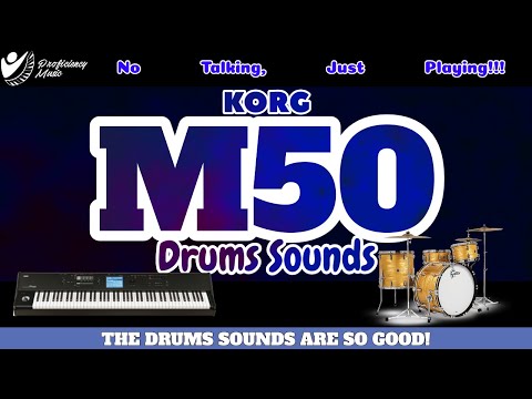 Korg M50: The DRUMS sounds are SO GOOD!