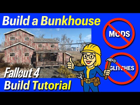 Fallout 4 County Crossing - Bunkhouse Build (No Mods/Glitches Tutorial) Ep. 3