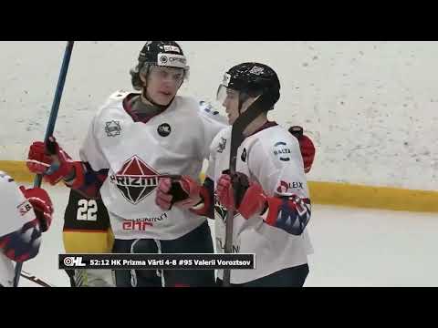 Optibet hokeja līga: HK Dinaburga - HK Prizma. Spēles labākie momenti (24.02.2022)