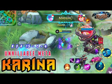 Unkillable Meta Karina | Karina One Shot Kill | Karina MLBB | Mobile Legends