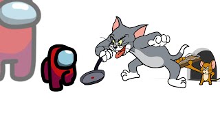 Mini Crewmate Kills Tom and Jerry Characters  Amon